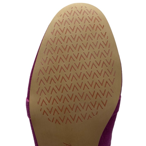 Violet & Red Leather Loafers Simone Fuschia Pink Leather Suede Slip On Size 6 - Picture 10 of 11